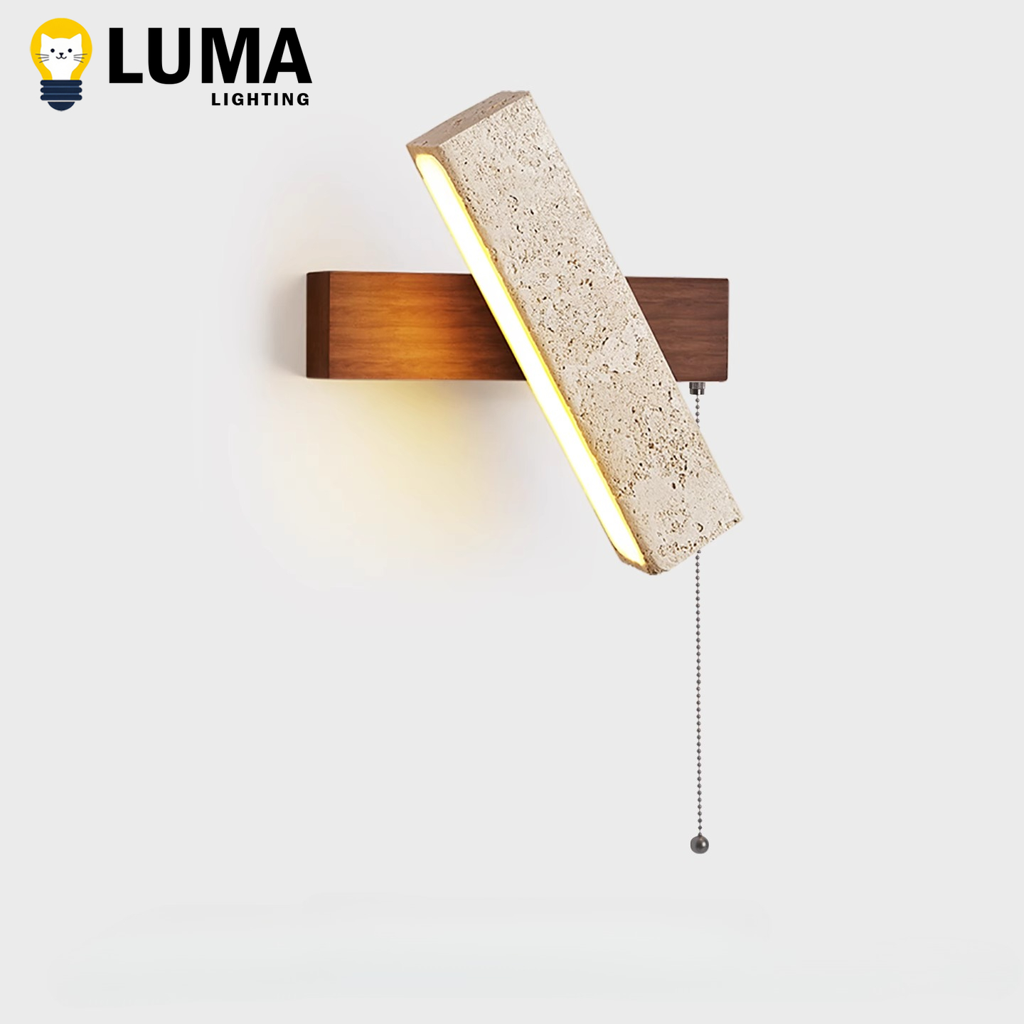 Interior Design Japandi - Luma Japanese Wabi-Sabi Yellow Travertine Wall