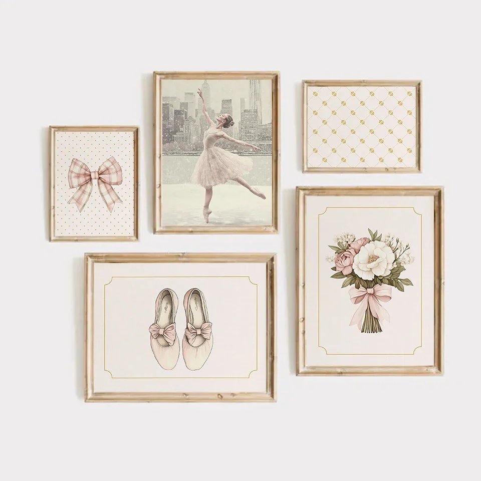 Interior Designer - Vintage Ballet Nursery Ballerina Cottagecore Pink