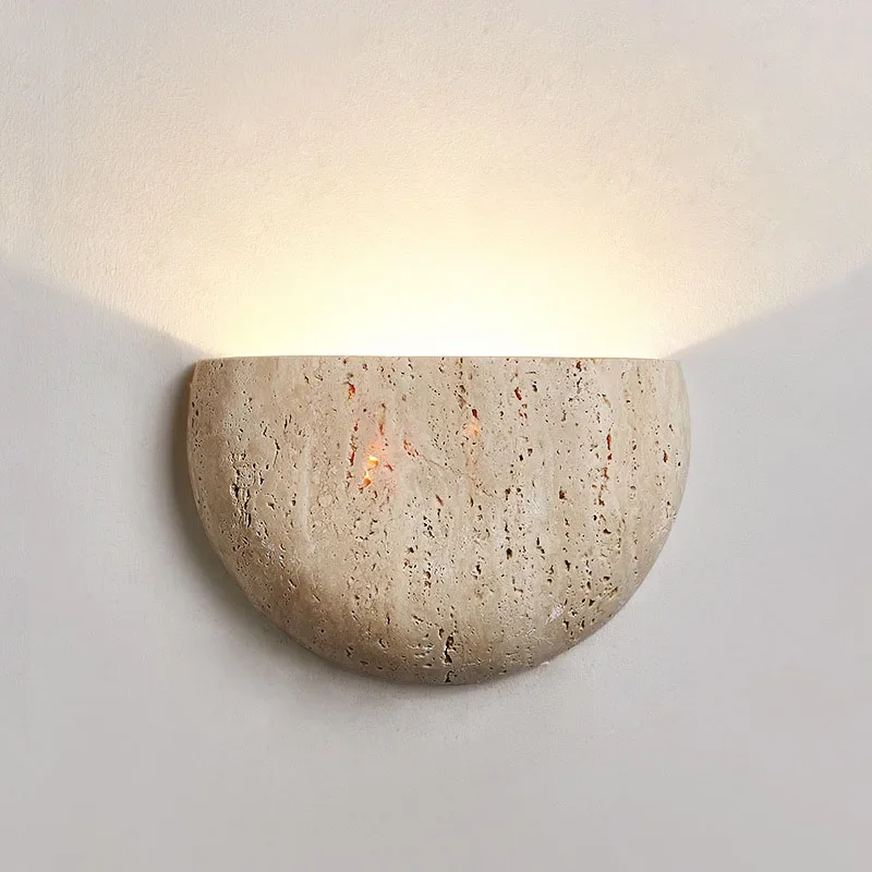 Interior Design Japandi - Wabi-sabi Stone Retro Living Room Wall