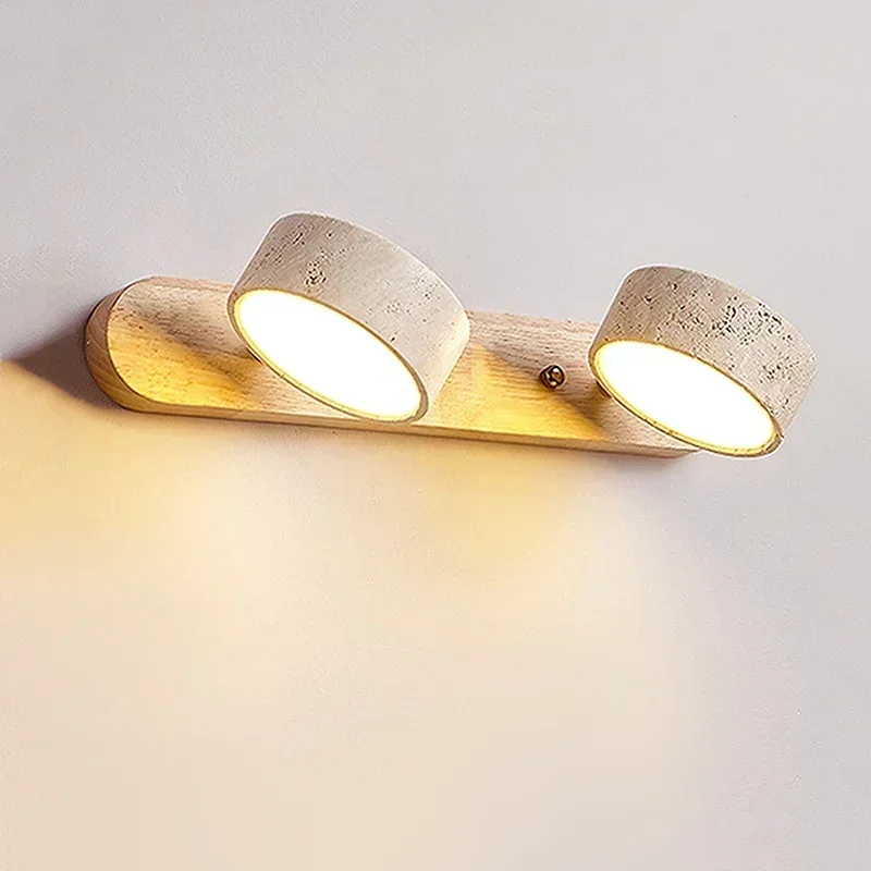 Interior Design Japandi - Travertine Duo Wall Light Wabi Sabi