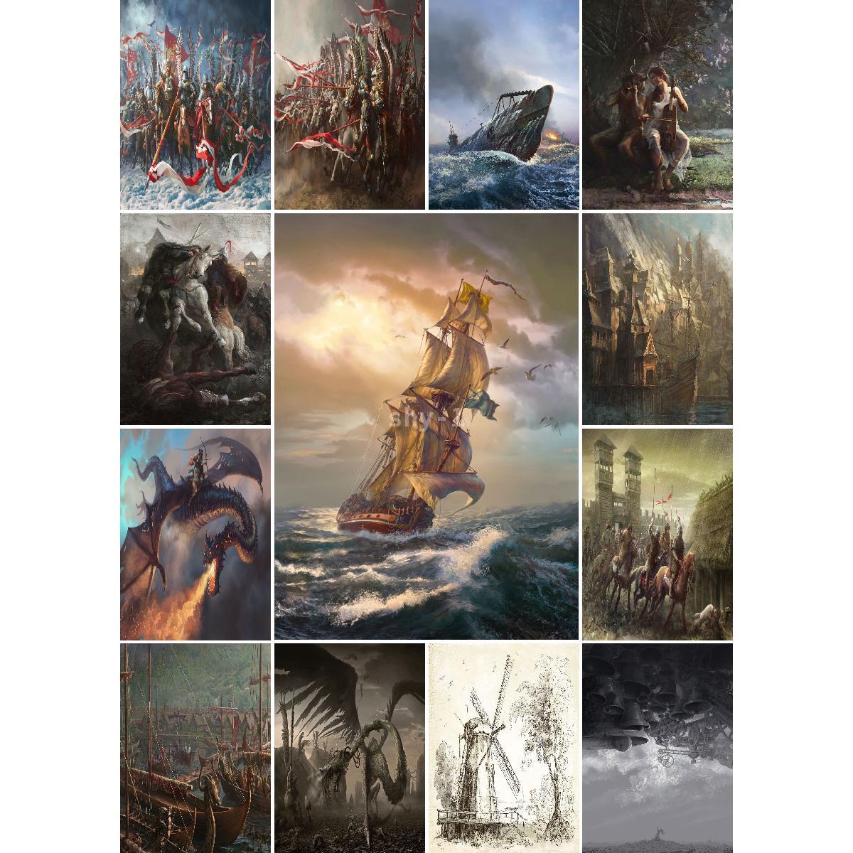 Hussars Charge  Elegant Vintag - Interior Design Landscape ulasan dan harga