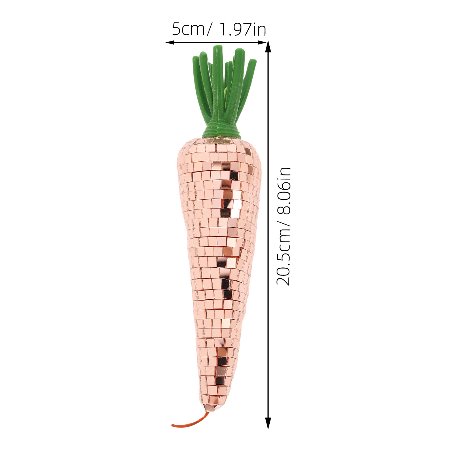 Gleaming Mirror Disco Carrot O - Interior Design Eclectic ulasan dan harga
