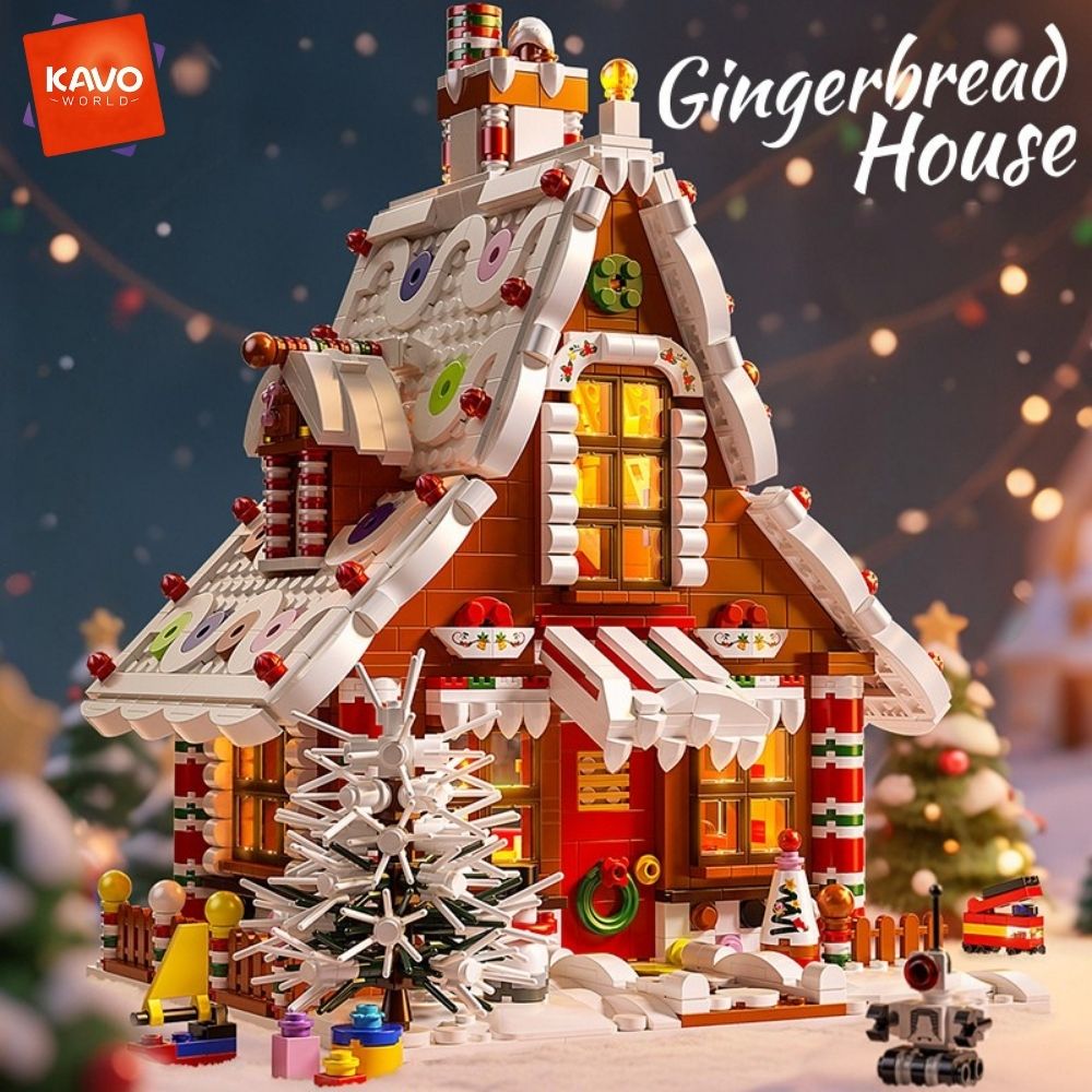 KAVOWORLD 1614PCS Christmas Gi - Interior Design Lego ulasan dan harga