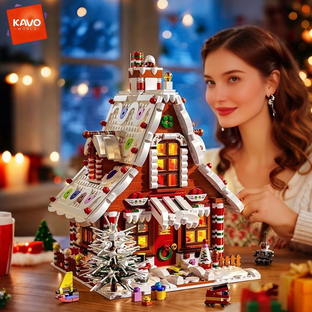 KAVOWORLD 1614PCS Christmas Gi - Interior Design Lego ulasan dan harga