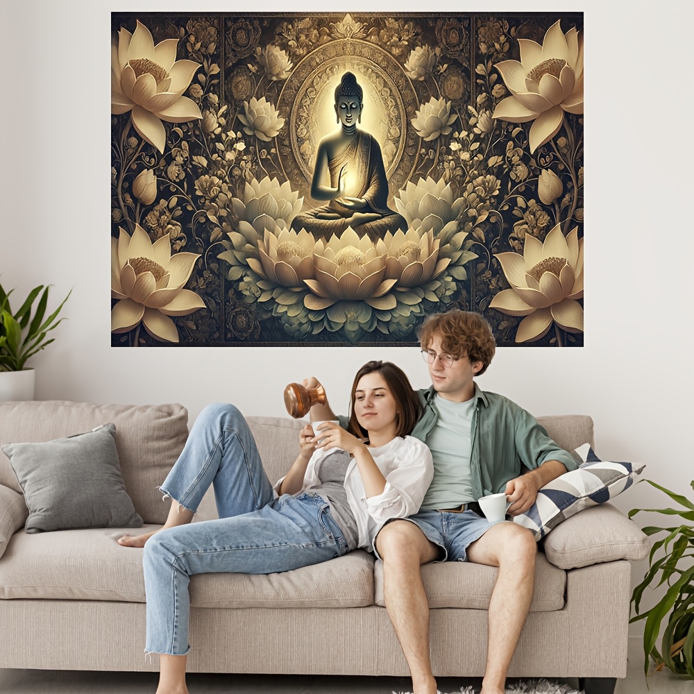 Buddha Lotus Flower Wall Tapes - Interior Design Zen ulasan dan harga