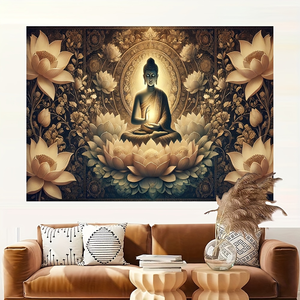 Buddha Lotus Flower Wall Tapes - Interior Design Zen ulasan dan harga
