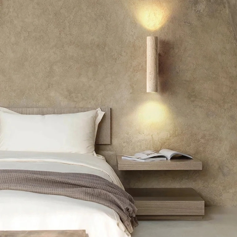 Wabi Sabi Yellow Marble Wall L - Interior Design Japandi ulasan dan harga