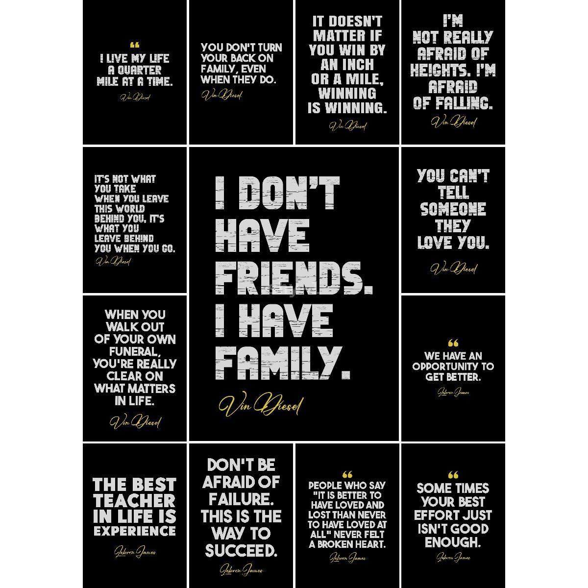 Vin Diesel Text Art Poster  Un - Interior Design Landscape ulasan dan harga