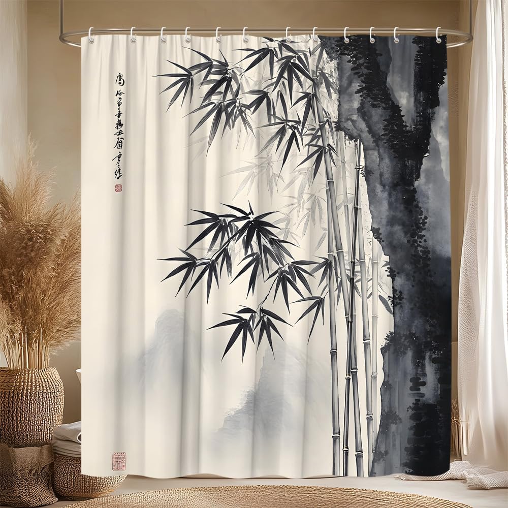 Decorative Asian Bamboo Ink Wa - Interior Design Zen ulasan dan harga