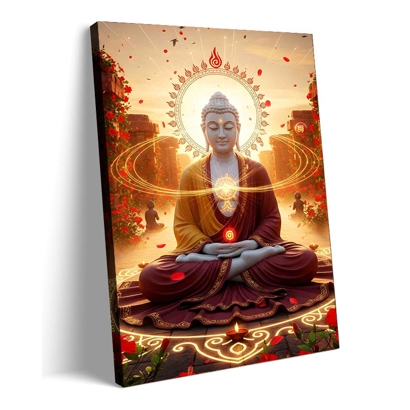 Modern Oriental Buddha Wall Ar - Interior Design Zen ulasan dan harga