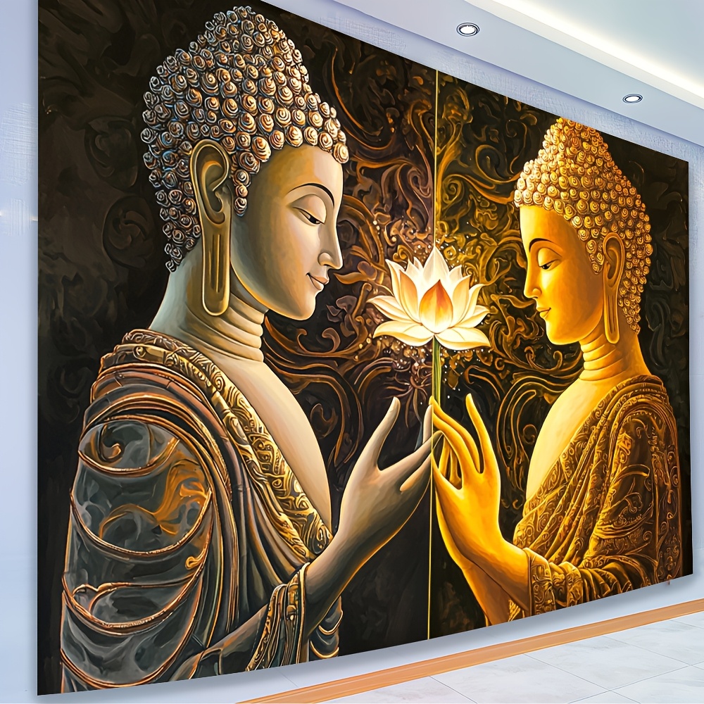 Buddha Lotus Wall Tapestry Spi - Interior Design Zen ulasan dan harga