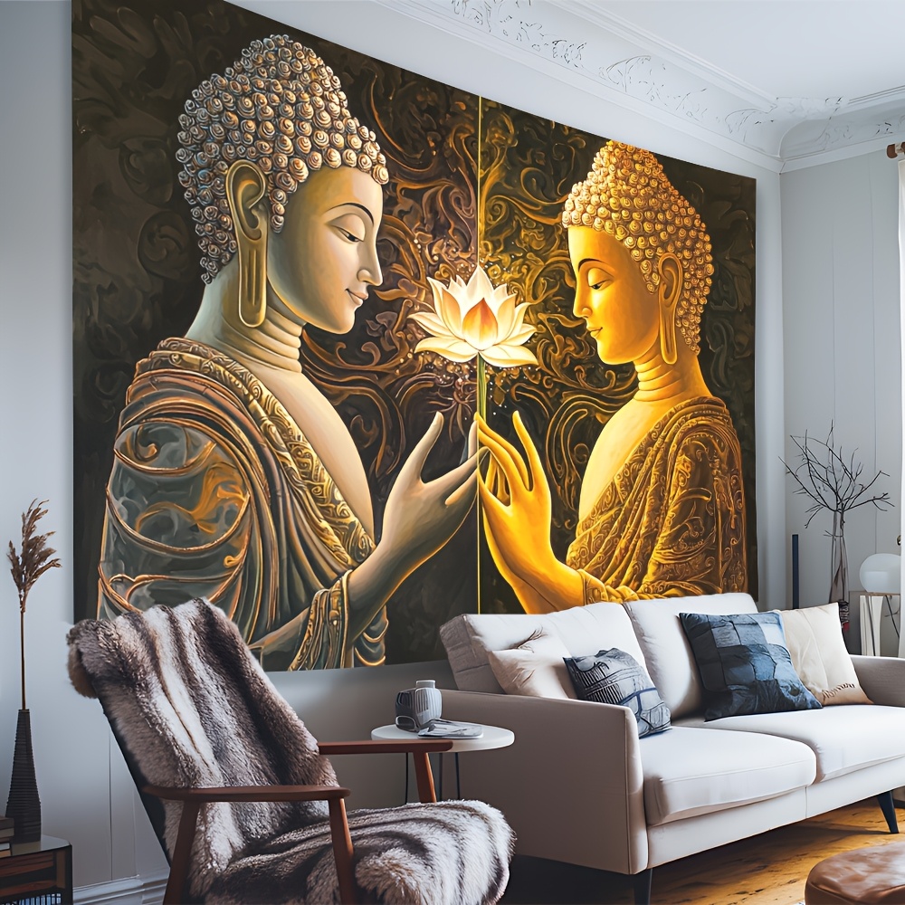Buddha Lotus Wall Tapestry Spi - Interior Design Zen ulasan dan harga