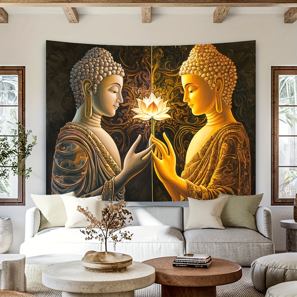 Buddha Lotus Wall Tapestry Spi - Interior Design Zen ulasan dan harga