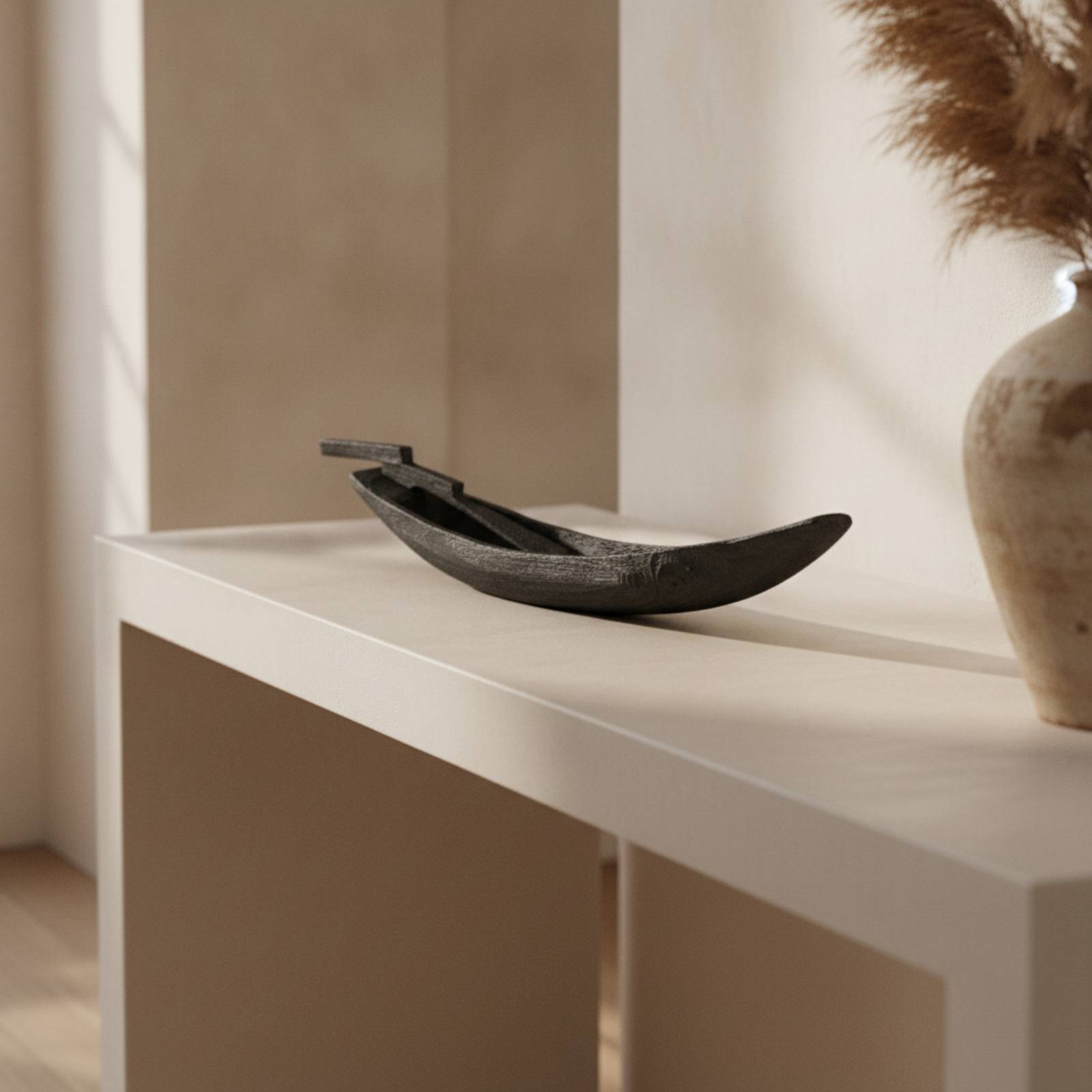 Wooden Boat Ornament Handmade  - Interior Design Zen ulasan dan harga
