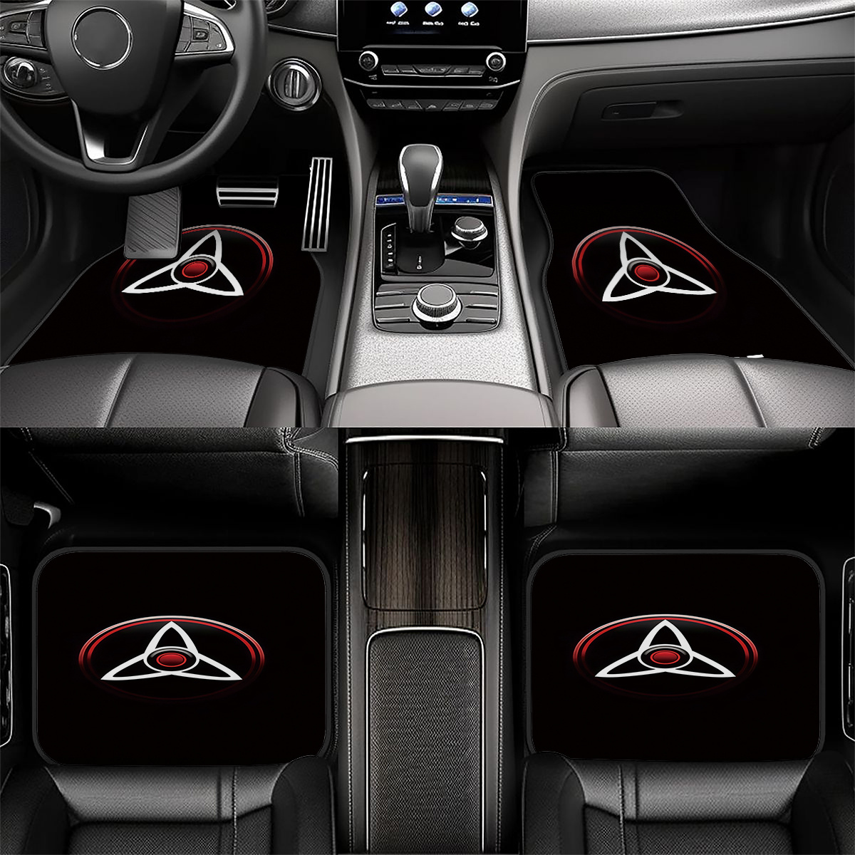 4pcs Name/Text Car Mats With P - Interior Design Name ulasan dan harga
