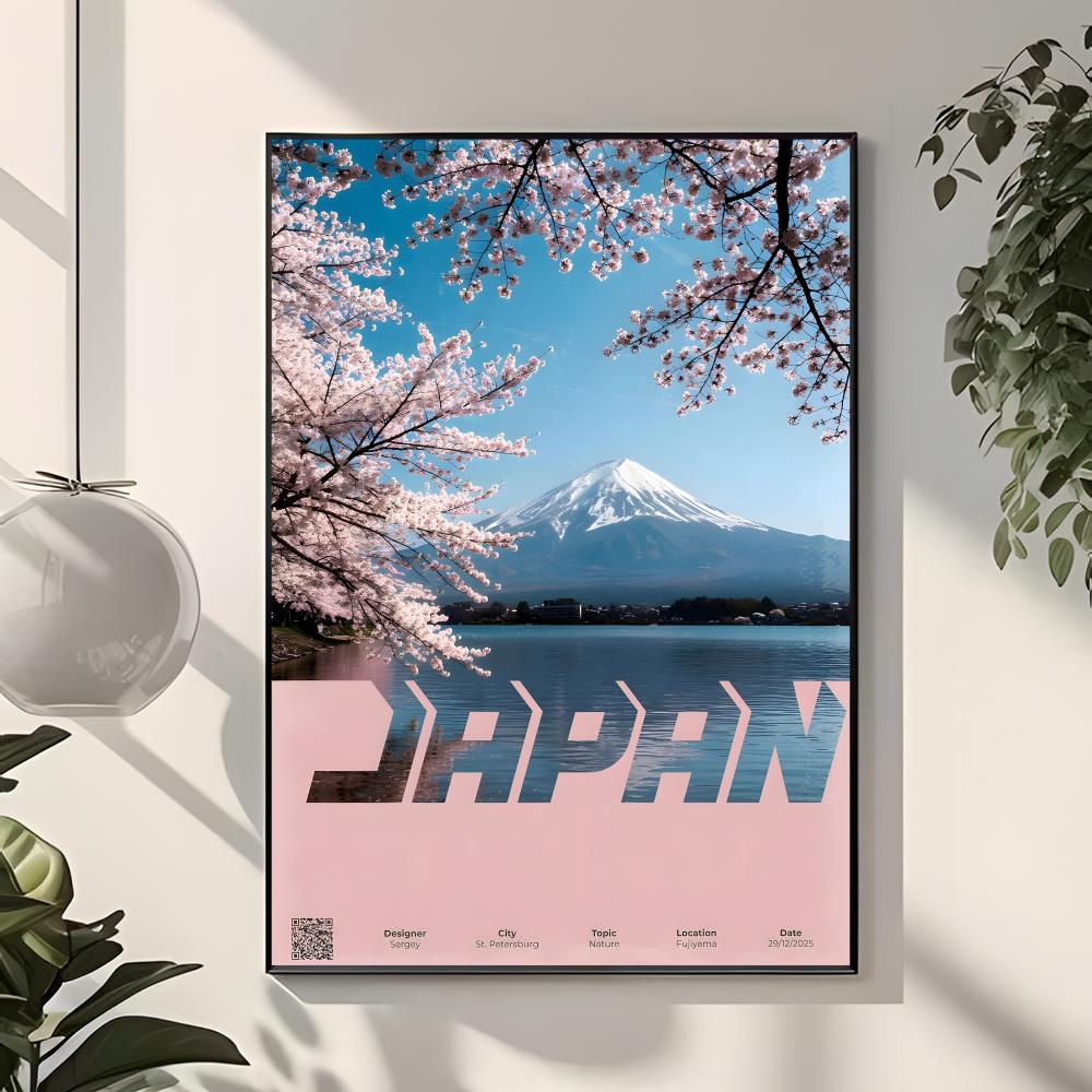 Mountain Landscape M-Mount Fuj - Interior Design Landscape ulasan dan harga