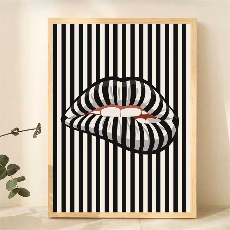 Simple and Abstract Striped Li - Interior Designer ulasan dan harga