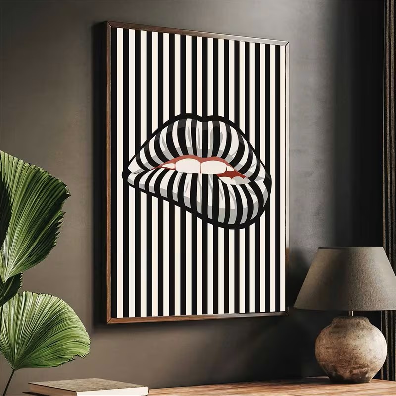 Simple and Abstract Striped Li - Interior Designer ulasan dan harga