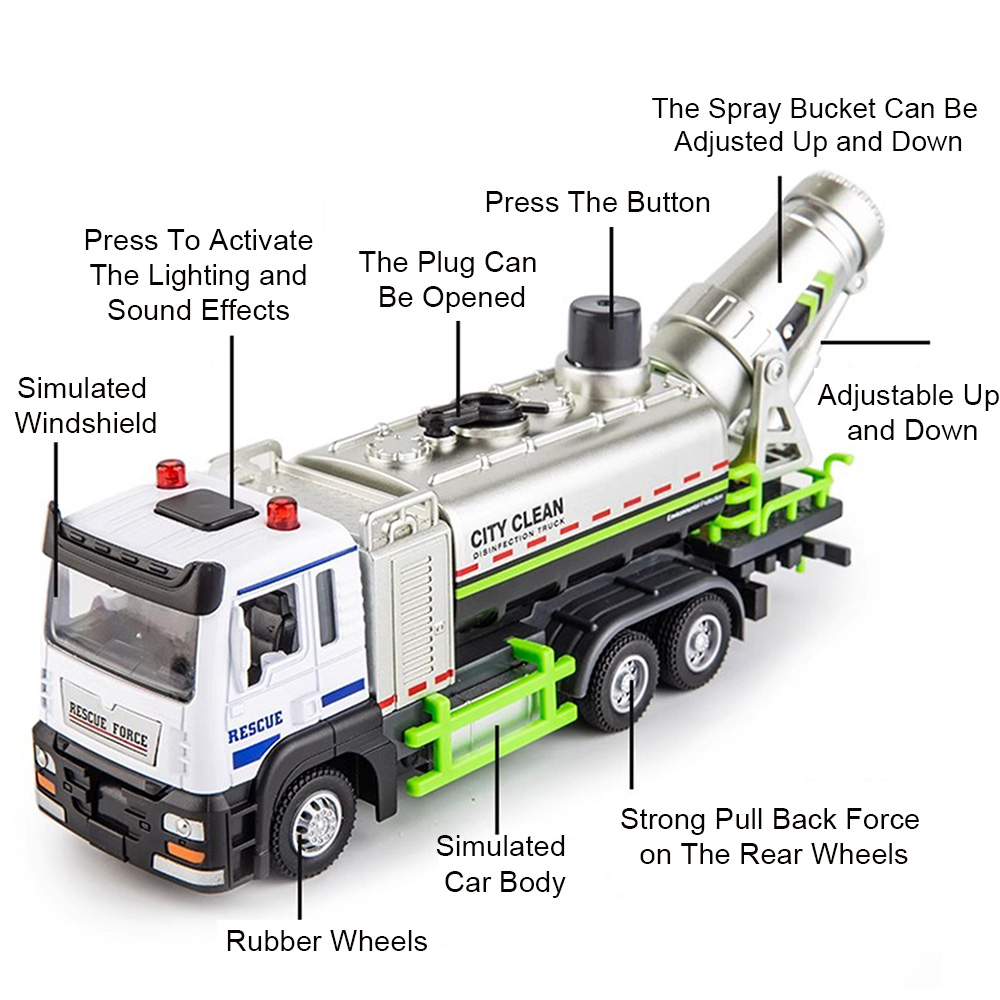 1:32 City Sprinkler Truck Anti - Engineering And Interior Design ulasan dan harga
