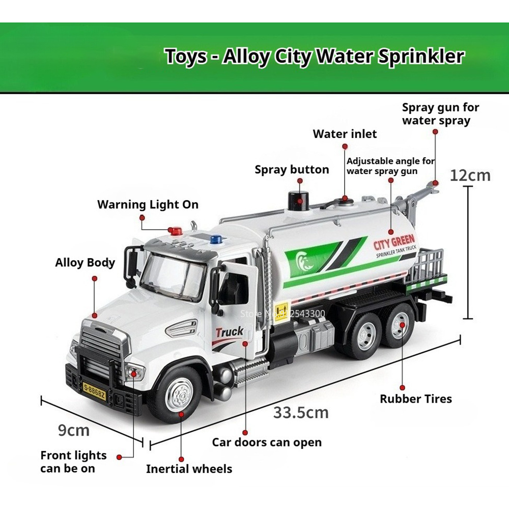 1:32 City Sprinkler Truck Anti - Engineering And Interior Design ulasan dan harga