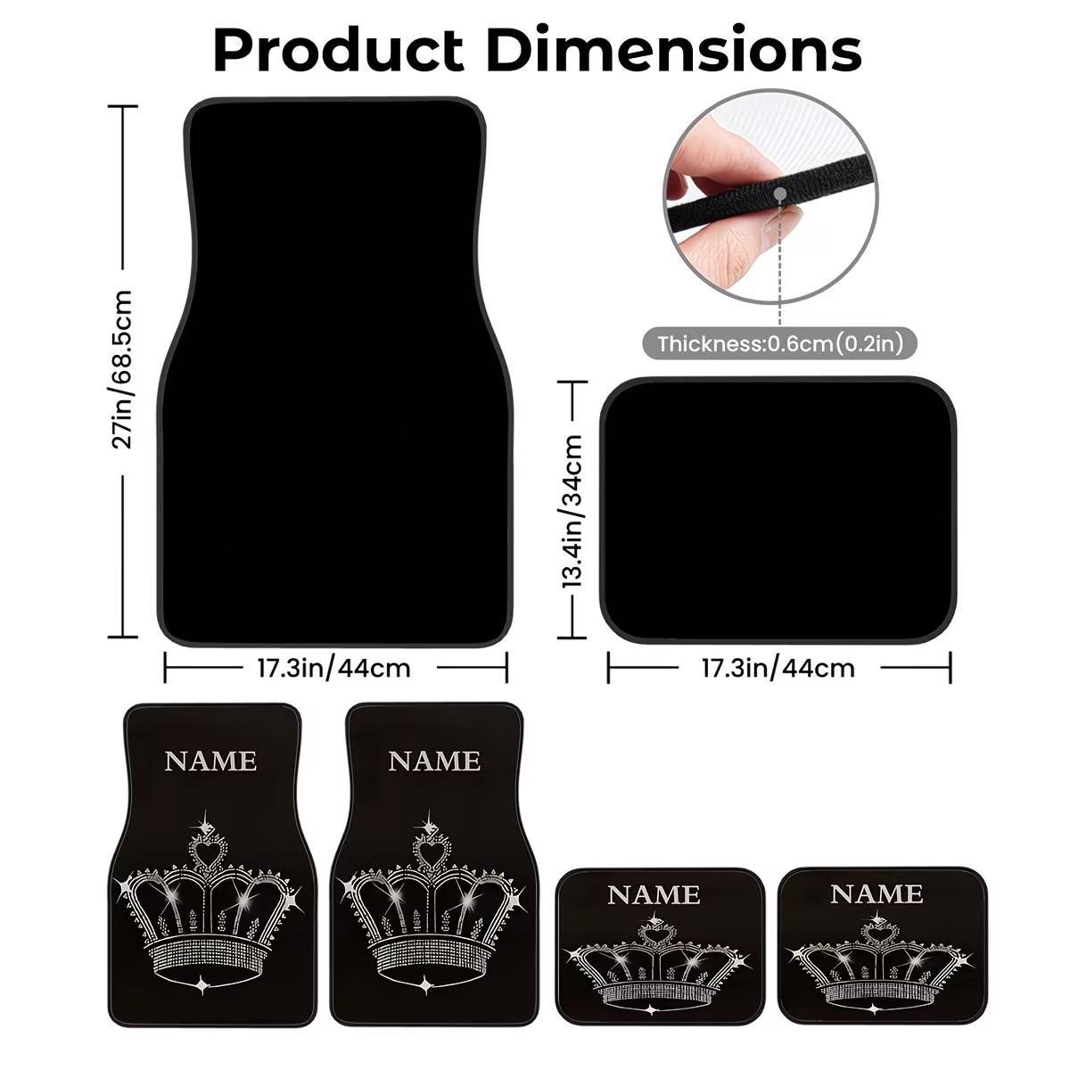 Four-Piece Set of Car Floor Ma - Interior Design Name ulasan dan harga