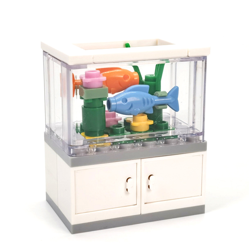 Fish Tank Building Blocks MOC  - Interior Design Lego ulasan dan harga