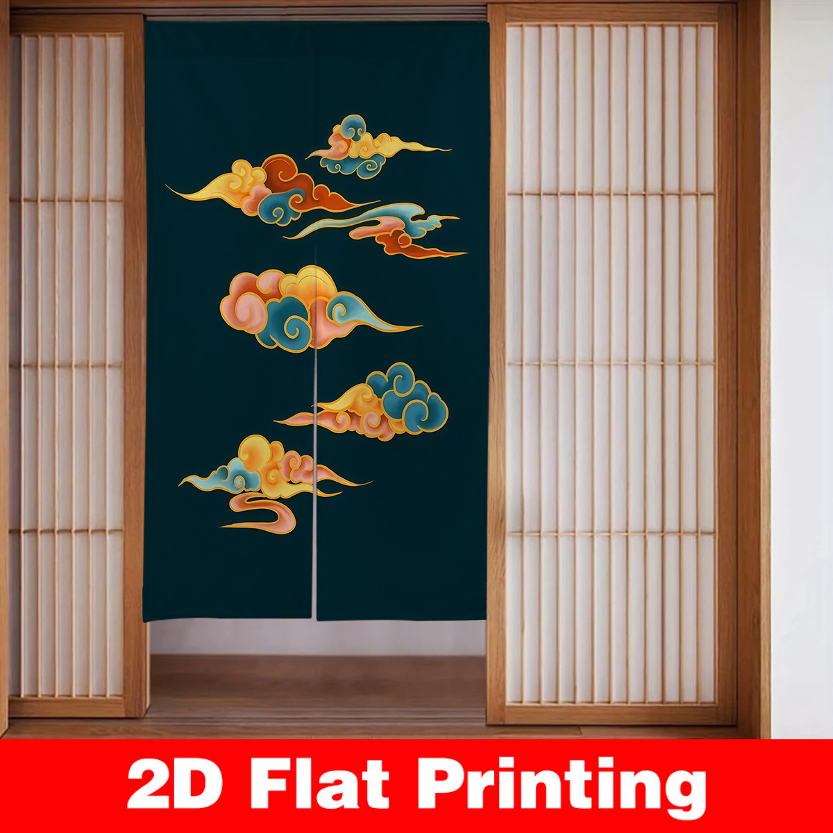 Japanese Door Curtain Screen D - Interior Design Zen ulasan dan harga