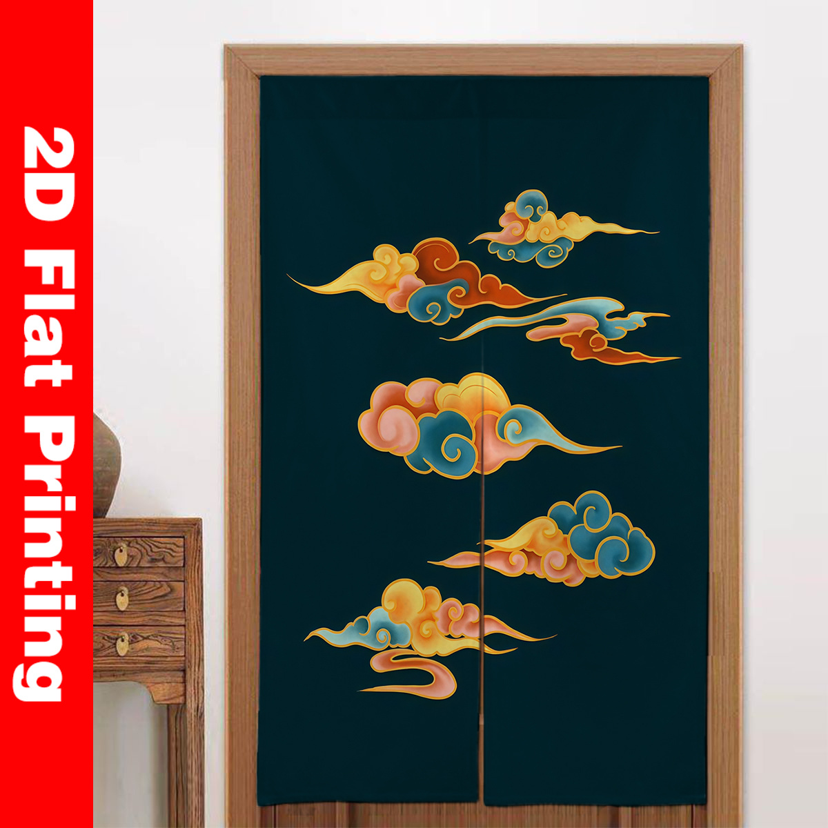 Japanese Door Curtain Screen D - Interior Design Zen ulasan dan harga