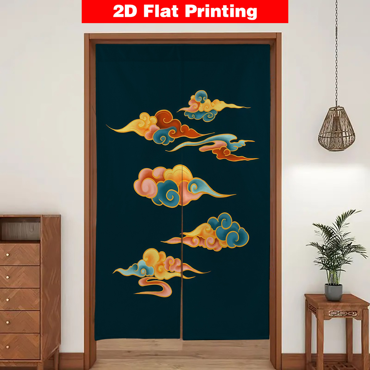 Japanese Door Curtain Screen D - Interior Design Zen ulasan dan harga