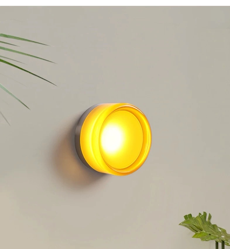 Minimalist LED Wall Lamp Amber - Interior Design Japandi ulasan dan harga