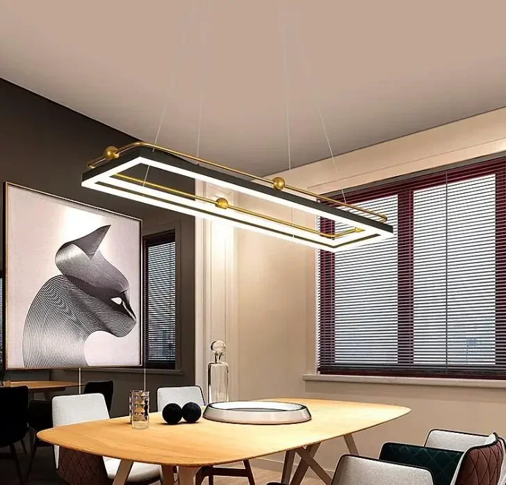 Modern led chandelier circle l - Engineering And Interior Design ulasan dan harga
