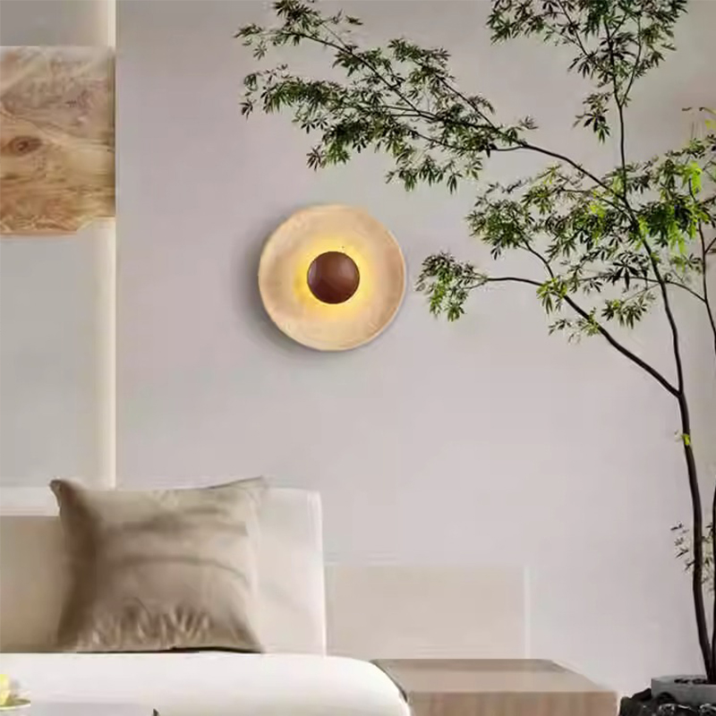 Mdoern Natural Stone Wall Ligh - Interior Design Japandi ulasan dan harga