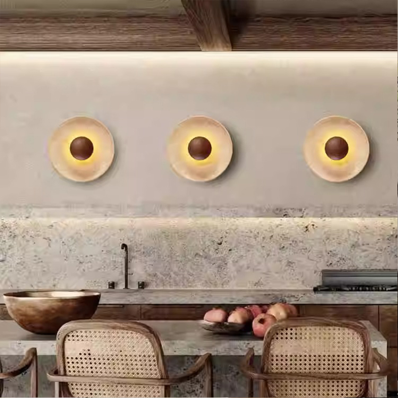 Mdoern Natural Stone Wall Ligh - Interior Design Japandi ulasan dan harga