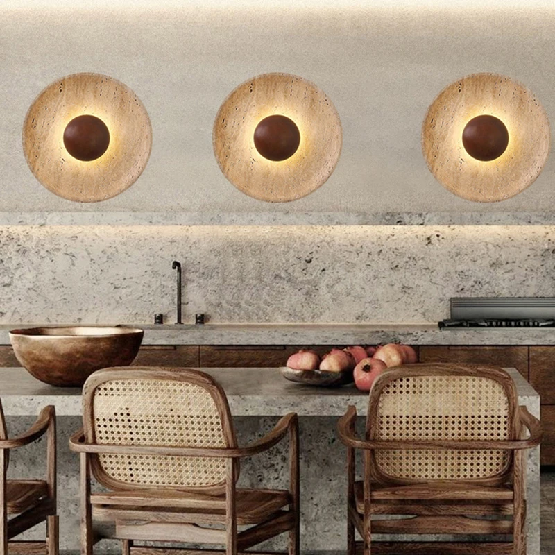 Modern Natural Stone Wall Ligh - Interior Design Japandi ulasan dan harga